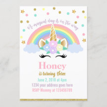 Unicorn Invitation