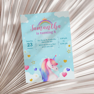 Unicorn invitation