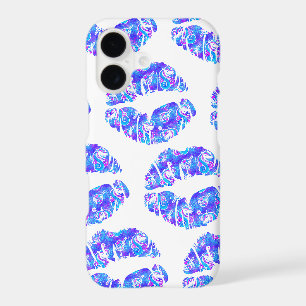 UNICORN Iridescent Purple Foil Metallic KISS LIPS