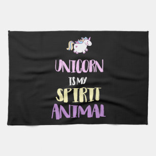Unicorn is My Spirit Animal Kitchen Towel