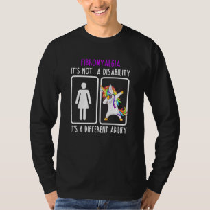 Unicorn Its A Different Ability Fibromyalgia Aware T-Shirt