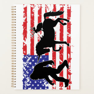 Unicorn, Jackalope, Bigfoot and the American Flag Planner