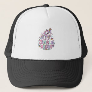 Unicorn Jingle Horns Charming Apparel Graphic_1 Trucker Hat