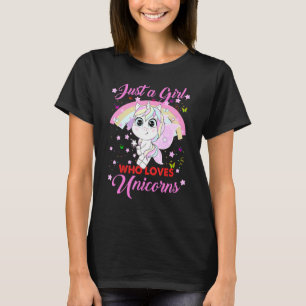 Unicorn Just A Girl Who Loves Unicorns T-Shirt