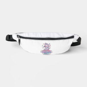 Unicorn Karaoke Night Bold Typography Product Grap Fanny Pack