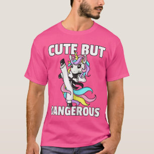 Unicorn Karate Gift Girl Taekwondo Jiu Jitsu Mma B T-Shirt