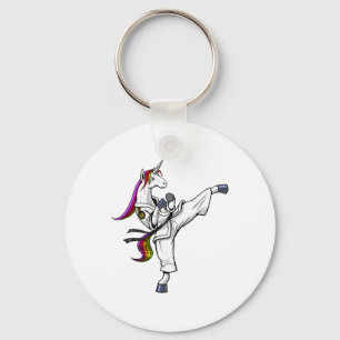 Unicorn Karate Ninja Martial Arts Judo Kickboxing Keychain