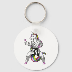 Unicorn Karate Ninja Martial Arts Judo Kickboxing Keychain