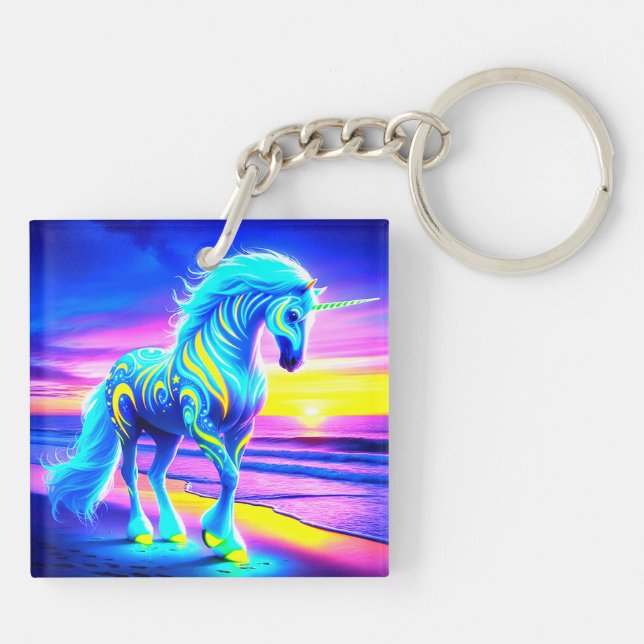 Unicorn Keychain (Back)