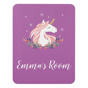 Unicorn Kids Room Door Sign