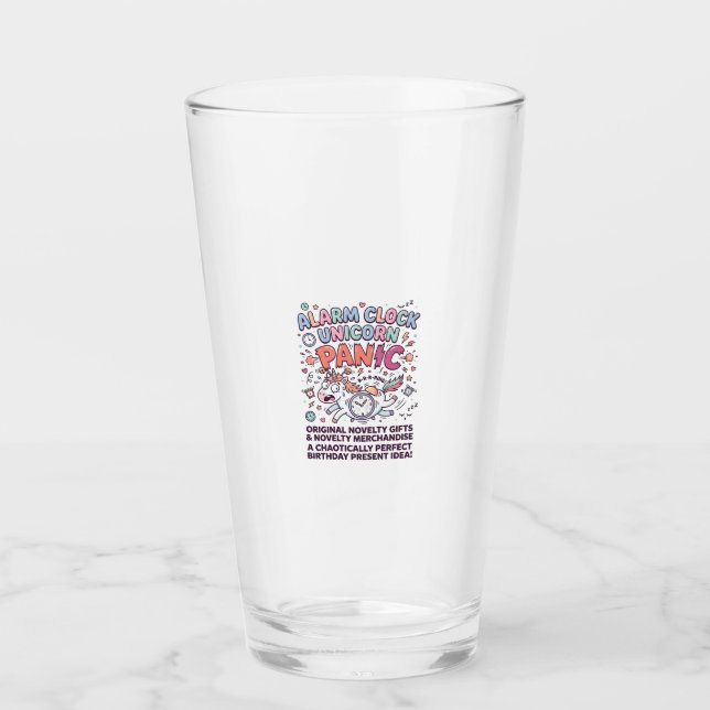 Unicorn Kingdom Guard Adorable Vector Design_1 Glass (Front)