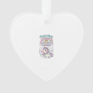 Unicorn Kisses and Rainbow Wishes Cute Pastel Grap Ornament