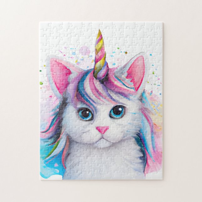 Unicorn Kitten Jigsaw Puzzle (Vertical)