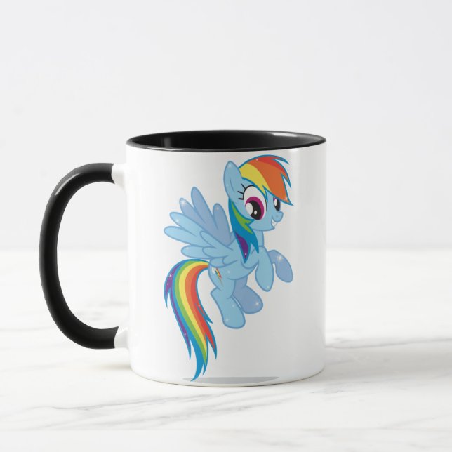 Unicorn Kitten Rainbow Coffee Mug (Left)