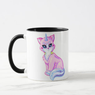 Unicorn Kitten Rainbow Coffee Mug