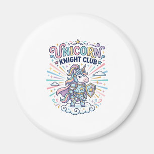 Unicorn Knight Club Print Ready Apparel Graphic_1 Magnet
