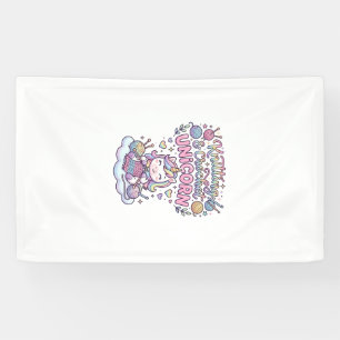 Unicorn Knitting Crochet Unicorn Adorable Typograp Banner