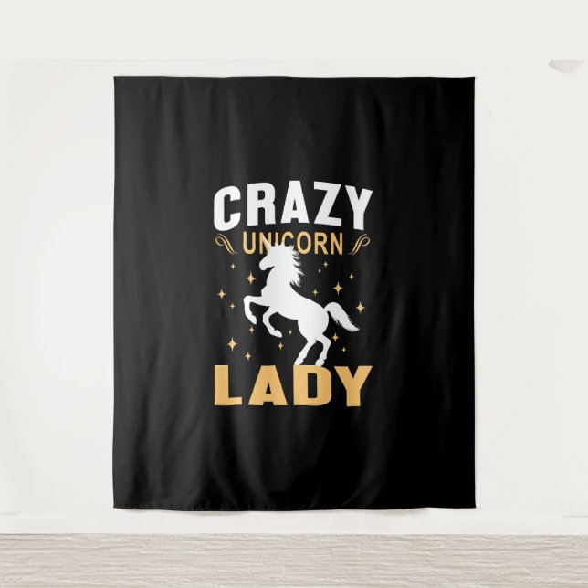 Unicorn Lady  Tapestry (Front)