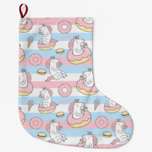 Unicorn Large Christmas Stocking