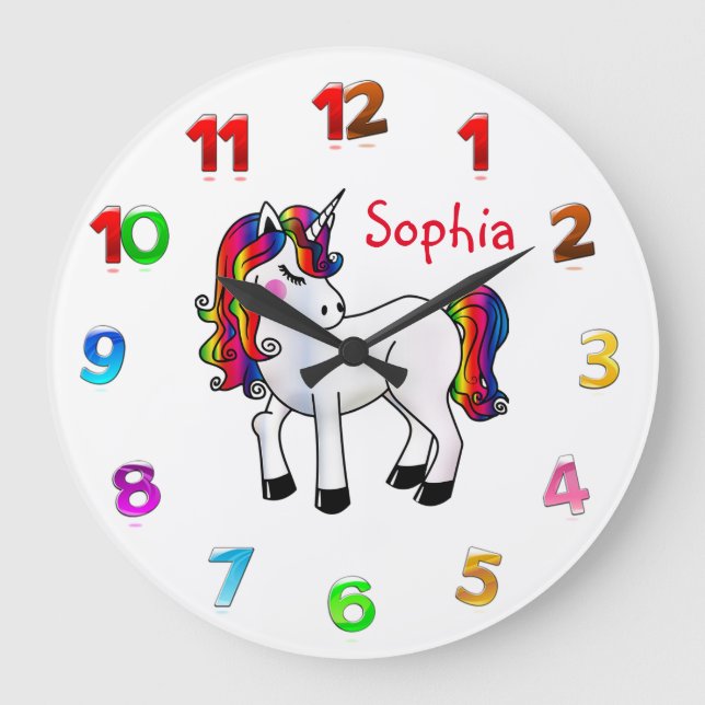 Unicorn Large Clock (Front)