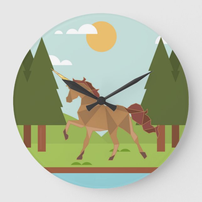 Unicorn Large Clock (Front)