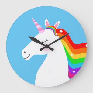 Unicorn Large Clock