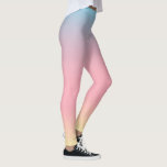 Unicorn Leggings - Pastel Ombre Gradient<br><div class="desc">These leggings feature a ombre gradient pattern that fades from pastel blue to pink into yellow</div>