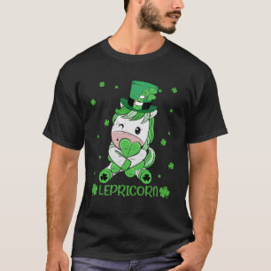 Unicorn Lepricorn Happy St Patrick s Day Irish Sha T-Shirt