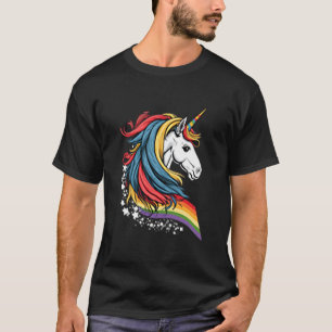Unicorn LGBTQ Pride Rainbow Horse T-Shirt