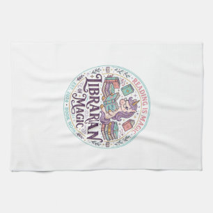 Unicorn Librarian of Magic Original Product Graphi Kitchen Towel