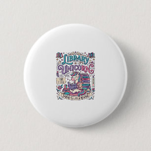 Unicorn Library Unicorn Colourful POD Artwork_1 2 Inch Round Button