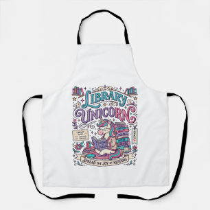 Unicorn Library Unicorn Colourful POD Artwork_1 Apron