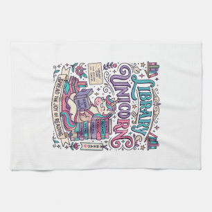 Unicorn Library Unicorn Colourful POD Artwork_1 Kitchen Towel