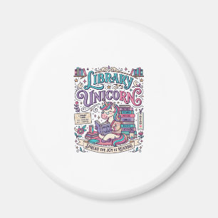 Unicorn Library Unicorn Colourful POD Artwork_1 Magnet