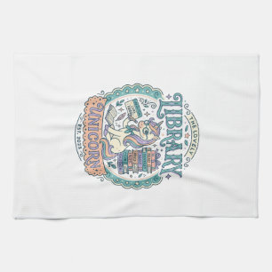 Unicorn Library Unicorn Whimsical Graphic Tee Desi Kitchen Towel