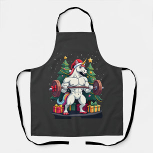Unicorn Lifting Christmas Weightlifting Deadlift G Apron