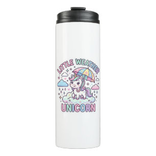 Unicorn Little Weather Unicorn Graphic Design Whit Thermal Tumbler