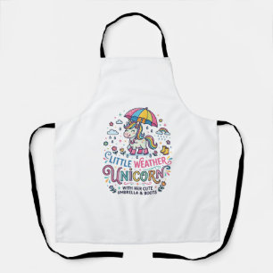 Unicorn Little Weather Unicorn Trendy Shirt Graphi Apron
