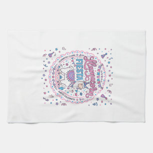 Unicorn Llamacorn Fiesta Playful Shirt Graphic_1 Kitchen Towel