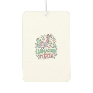 Unicorn Llamacorn Fiesta Premium Vector POD Artwor Air Freshener