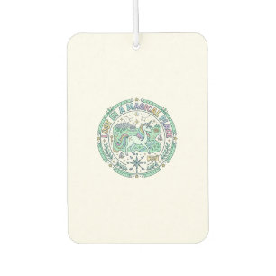 Unicorn Lost in a Magical Place Funny Print on Dem Air Freshener