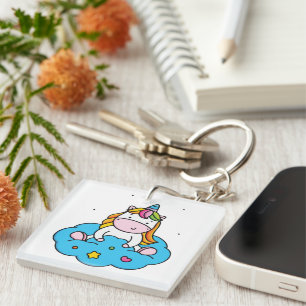 Unicorn love keychain
