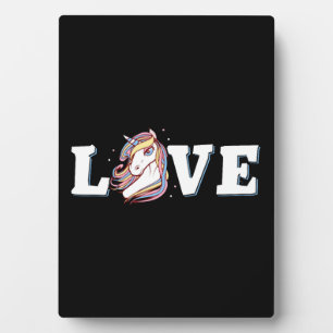 Unicorn love plaque