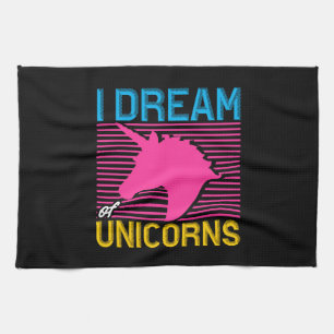 Unicorn Lover Gift I Dream of Unicorns Kitchen Towel