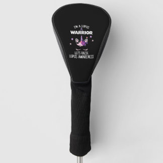 Unicorn Lupus Warrior Gift Raise Lupus Awareness Golf Head Cover