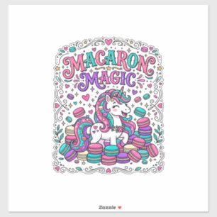 Unicorn Macaron Magic Colourful Marketplace Artwor