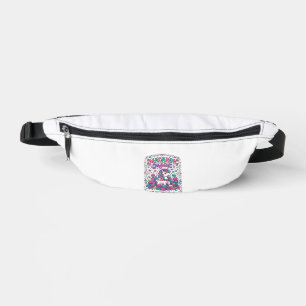Unicorn Macaron Magic Colourful Marketplace Artwor Fanny Pack