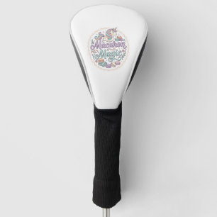 Unicorn Macaron Magic Whimsical T-Shirt Design_1 Golf Head Cover