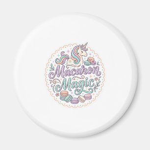 Unicorn Macaron Magic Whimsical T-Shirt Design_1 Magnet