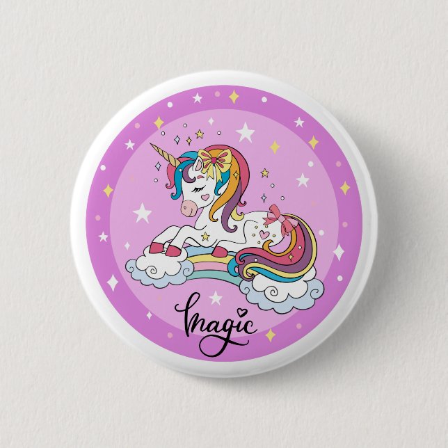 Unicorn Magic  Button (Front)